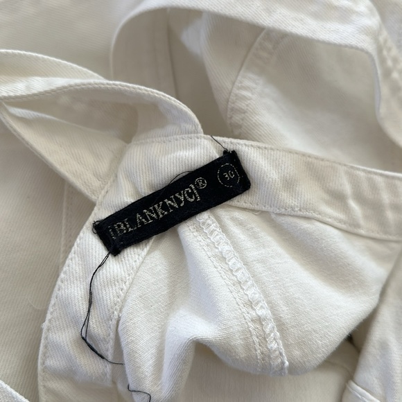 BlankNYC NWOT distressed white overalls ✨ - Picture 5 of 5